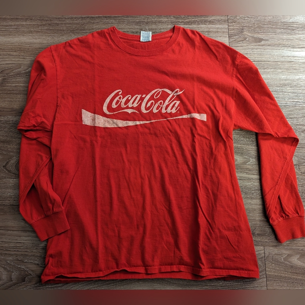 Vintage coca cola long sleeve graphic shirt XL